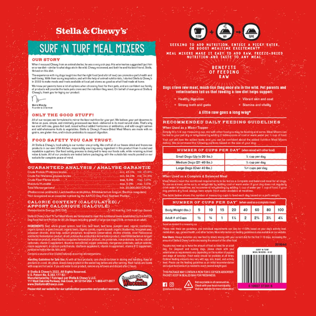 Stella & Chewy's Surf ‘N Turf Meal Mixers for Dogs