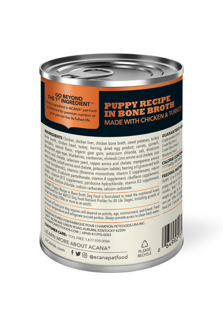 ACANA Premium Pâté Puppy Recipe in Bone Broth Wet Dog Food