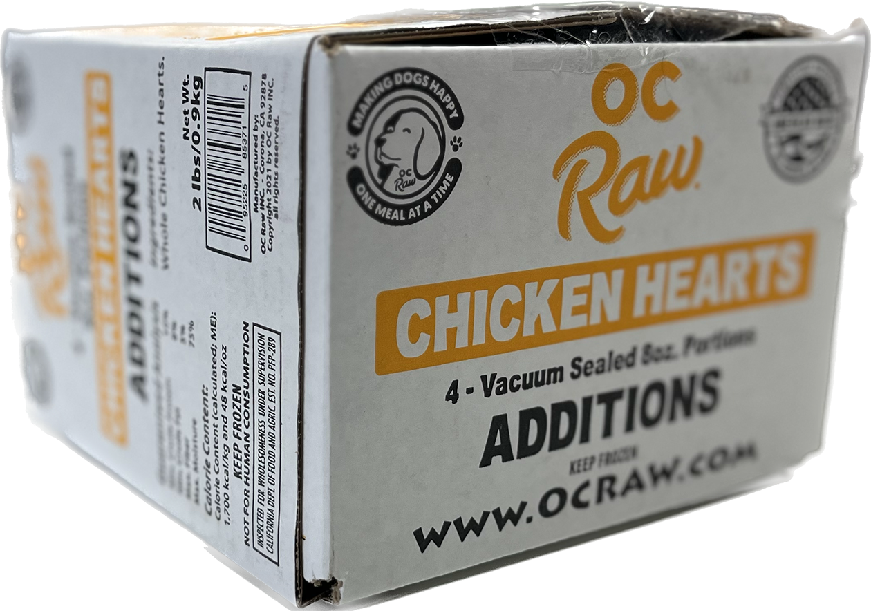 OC Raw Dog Chicken Hearts Additions