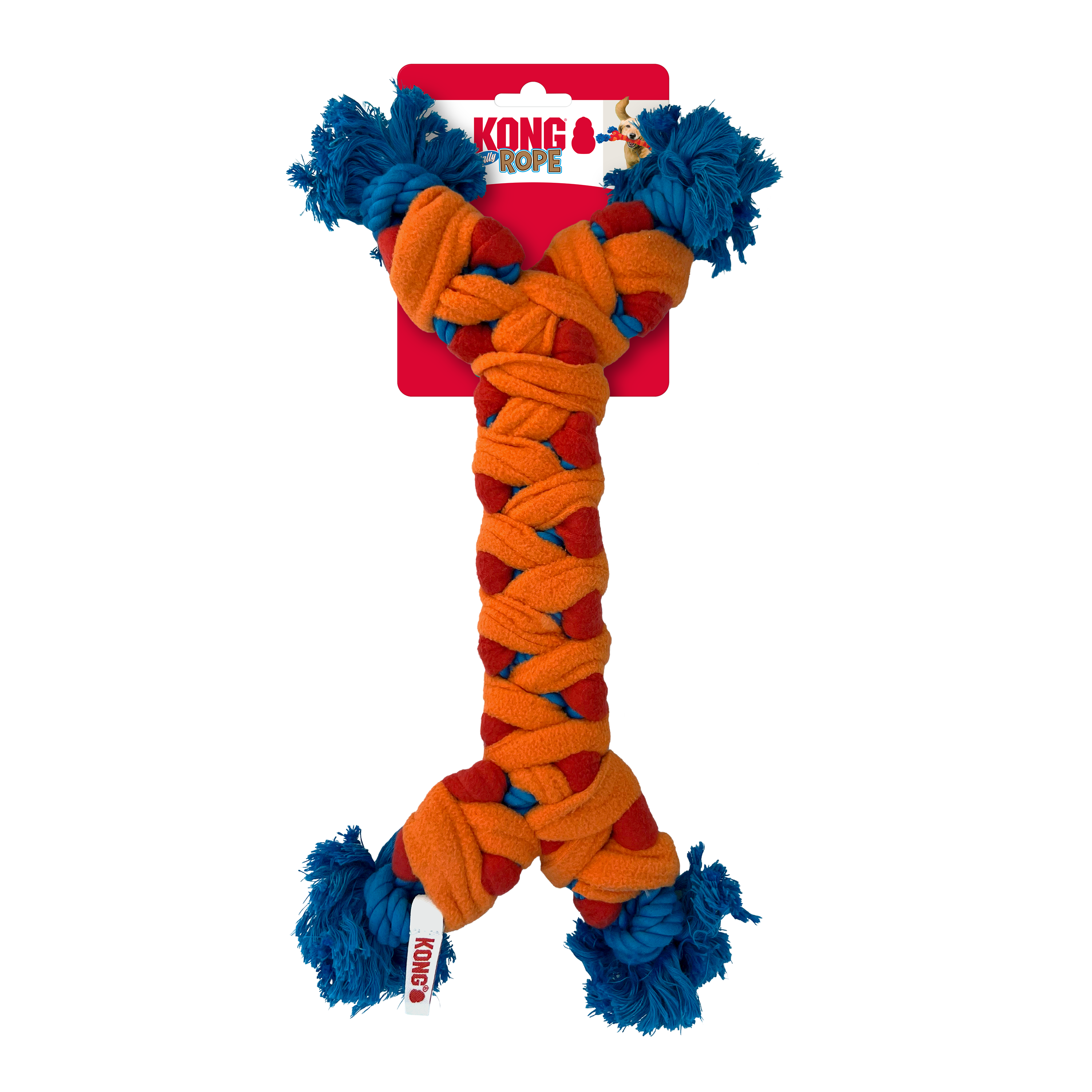 KONG Rope Rally Bone Dog Toy