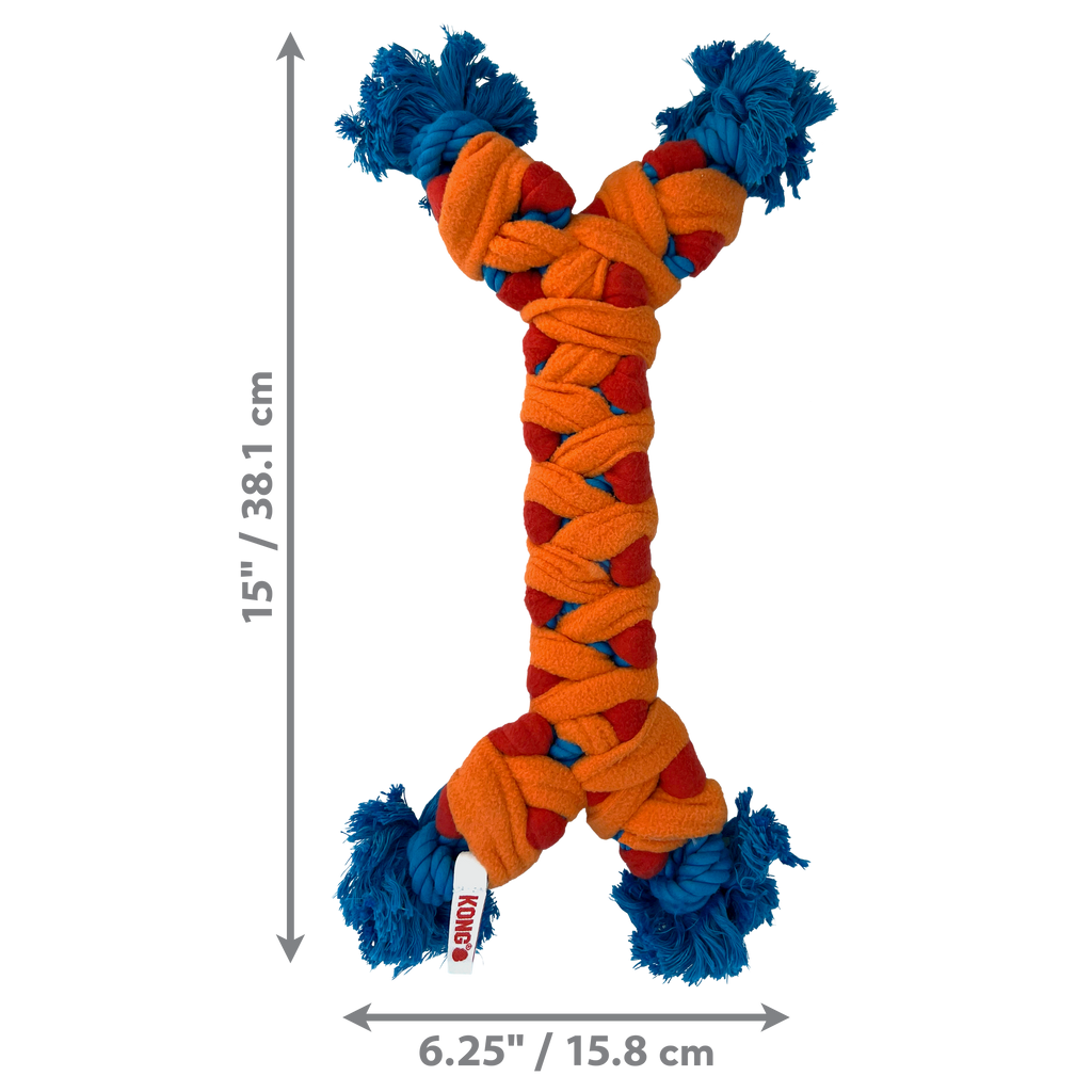 KONG Rope Rally Bone Dog Toy