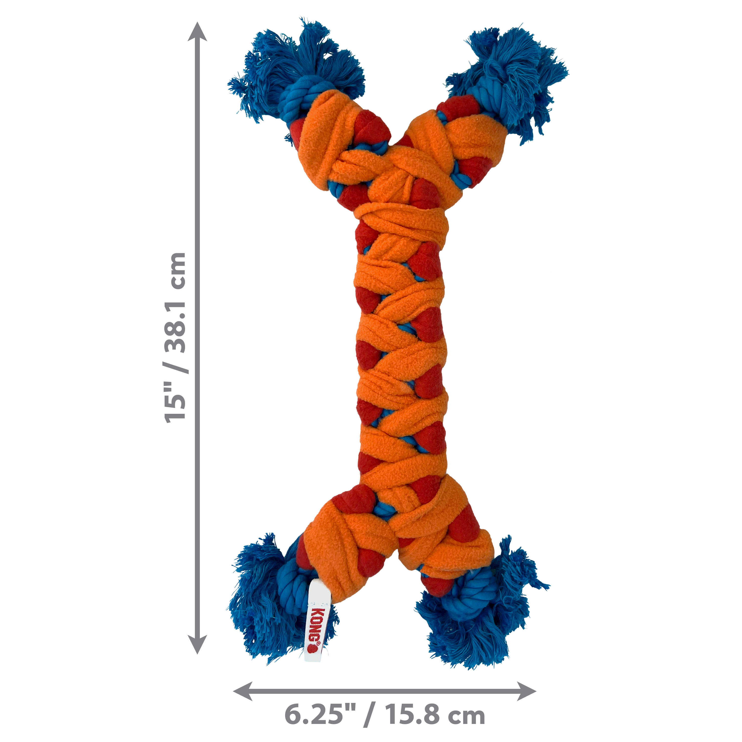 KONG Rope Rally Bone Dog Toy