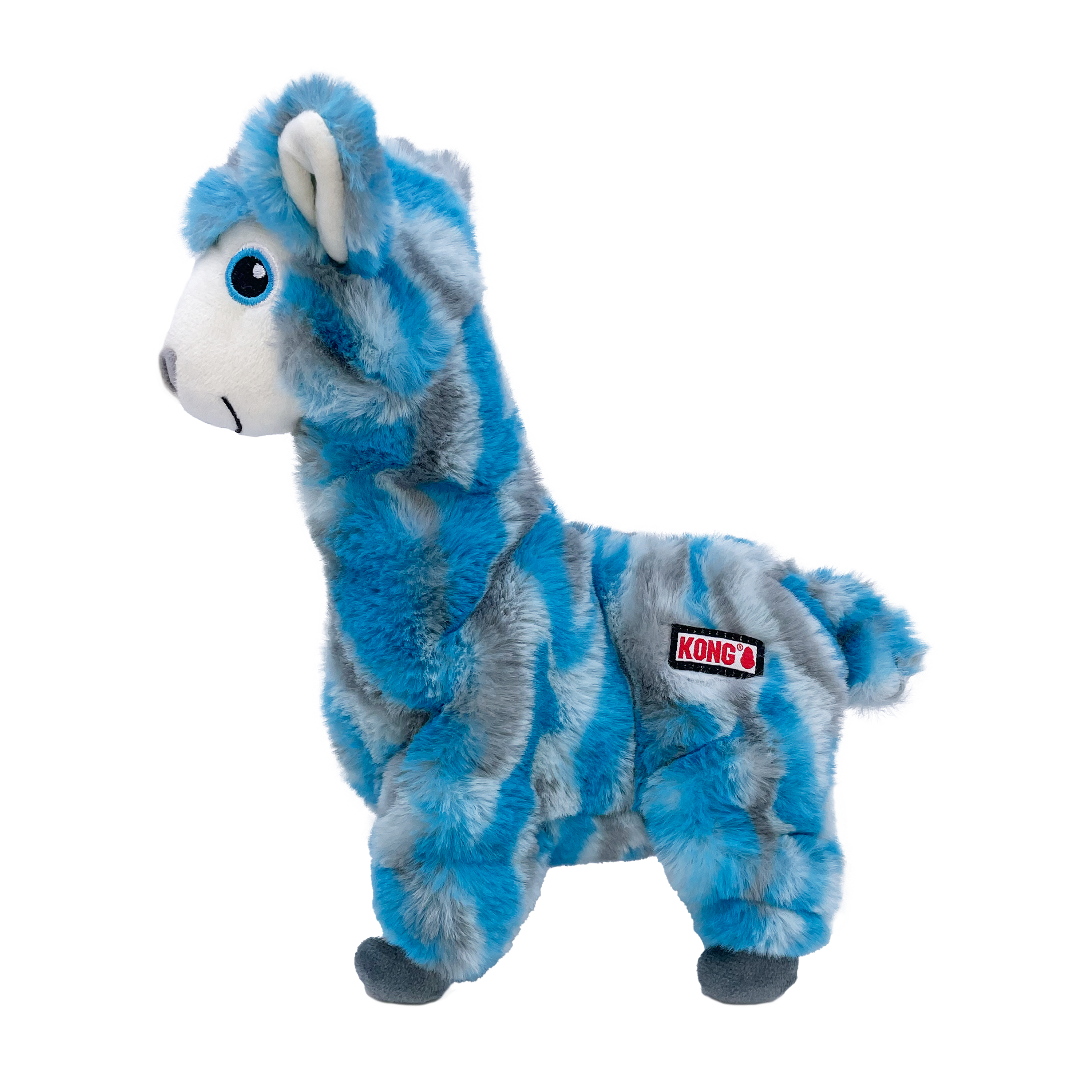 KONG Low Stuff Stripes Llama Dog Toy