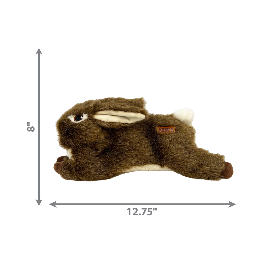 KONG Wild Low Stuff Creatures Rabbit Dog Toy
