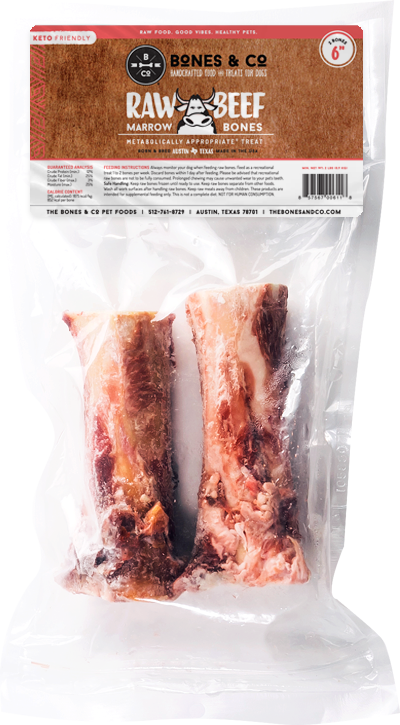 Bones & Co. Raw Beef Marrow Bones Dog Food