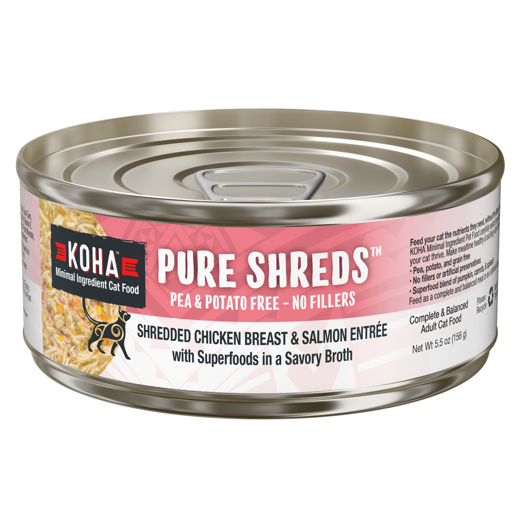 KOHA Cat Pure Shredded Chicken & Salmon 2.8oz