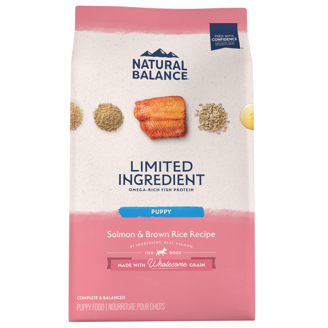 Natural Balance Limited Ingredient Diet Salmon & Brown Rice Puppy Recipe Dry Dog Food