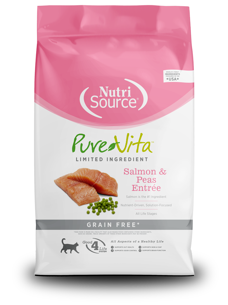 NutriSource® PureVita™ Grain Free Salmon & Peas Entrée Dry Cat Food