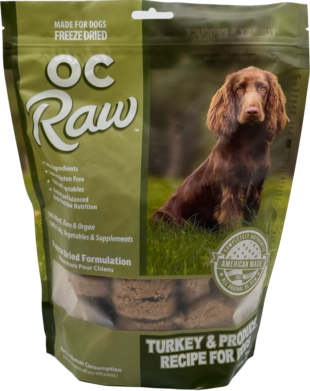 Oc Raw Dog Turkey & Produce Freeze Dried Sliders