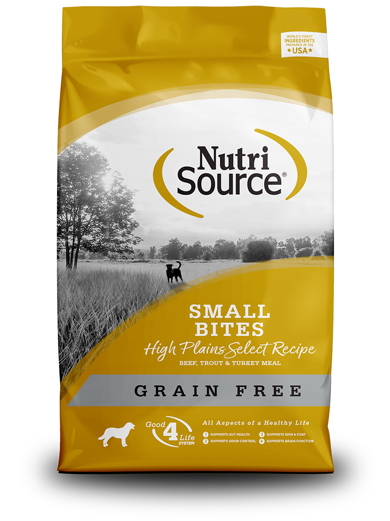 NutriSource® Grain Free High Plains Select Small Bites Recipe Dry Dog Food