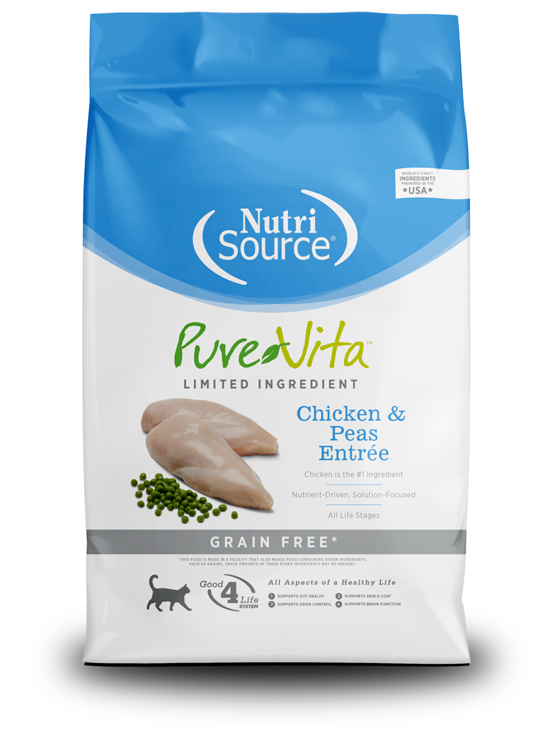 NutriSource® PureVita™ Grain Free Chicken & Peas Entrée Limited Ingredient Cat Food