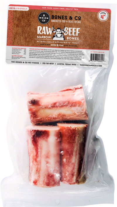 Bones & Co. Raw Beef Marrow Bones Dog Food