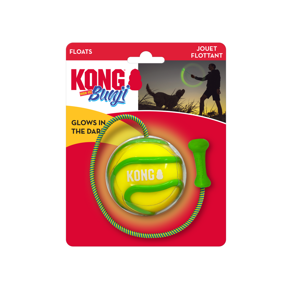 KONG Bunji High-Viz Ball Dog Toy
