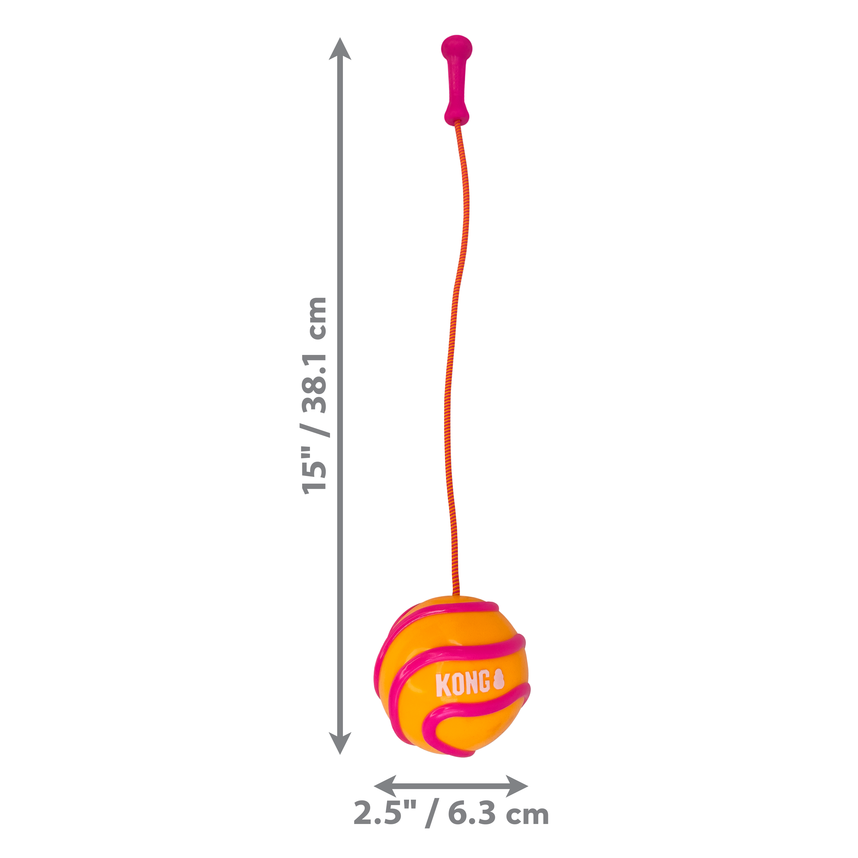 KONG Bunji High-Viz Ball Dog Toy