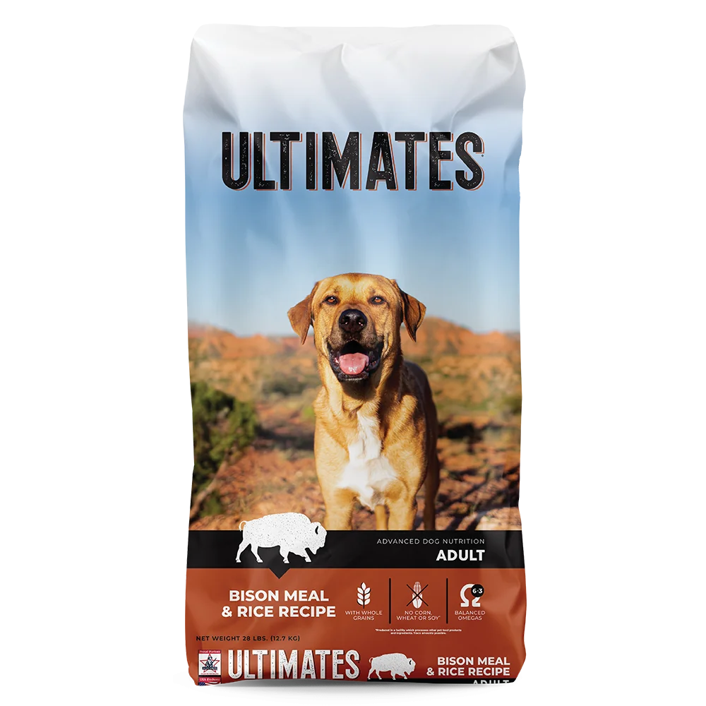 Ultimates Bison Meal & Rice For Adult Dogs