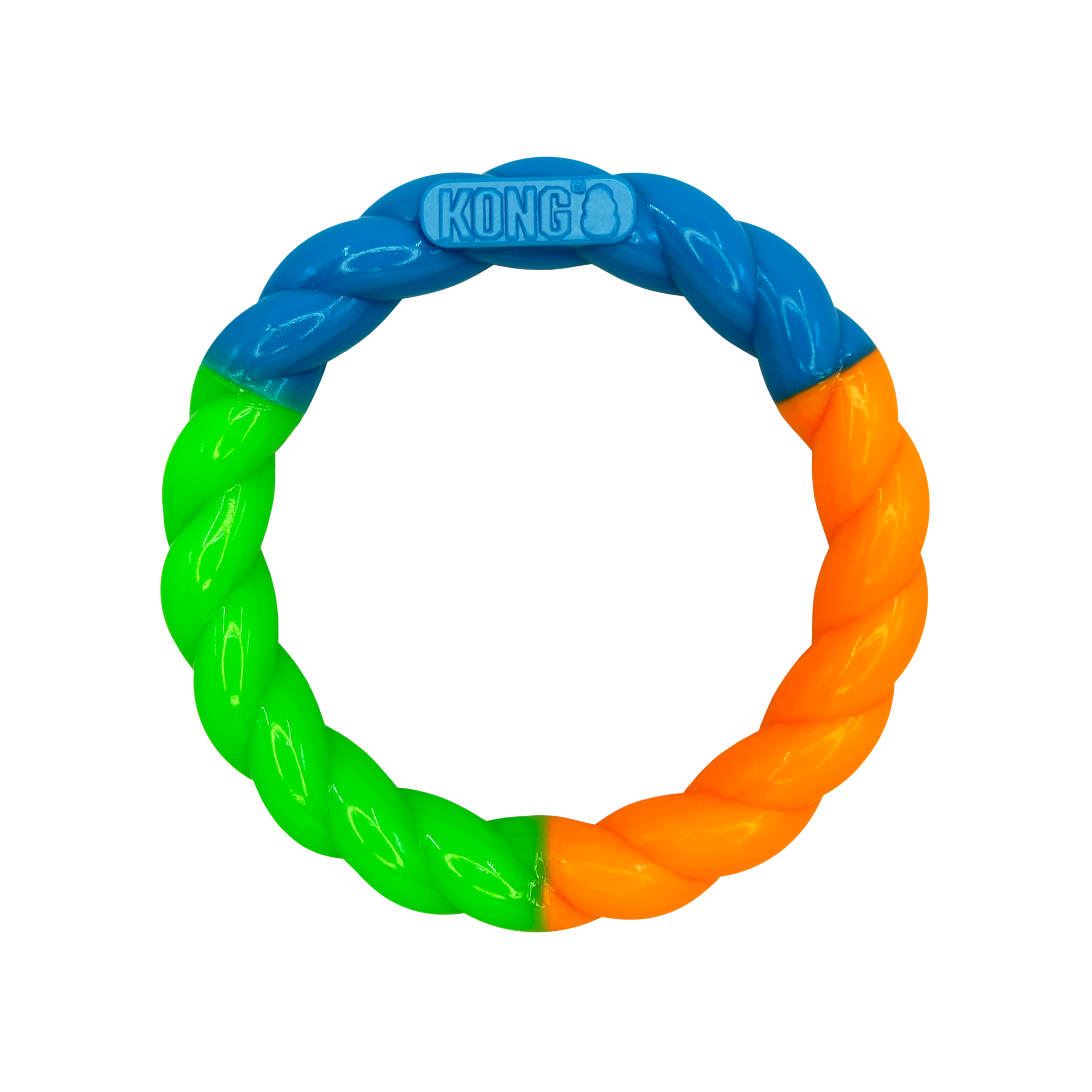 KONG Twistz High Viz Ring Dog Toy