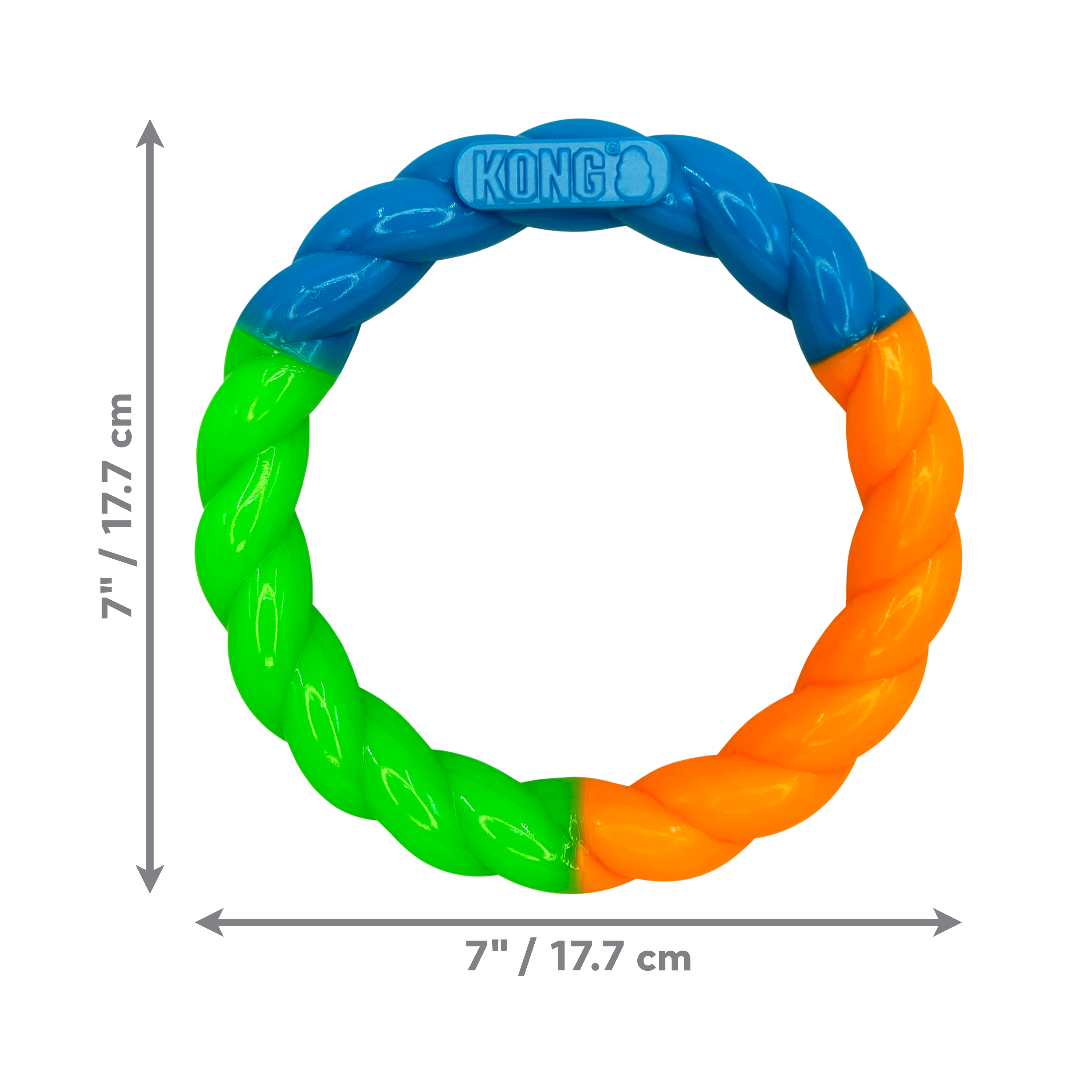 KONG Twistz High Viz Ring Dog Toy