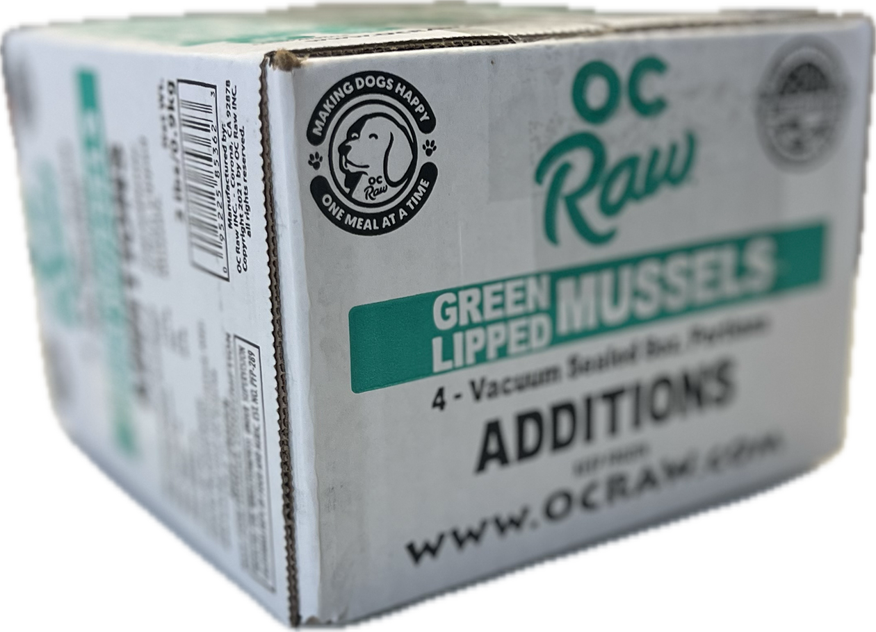 OC Raw Dog Green Lipped Mussels Additions