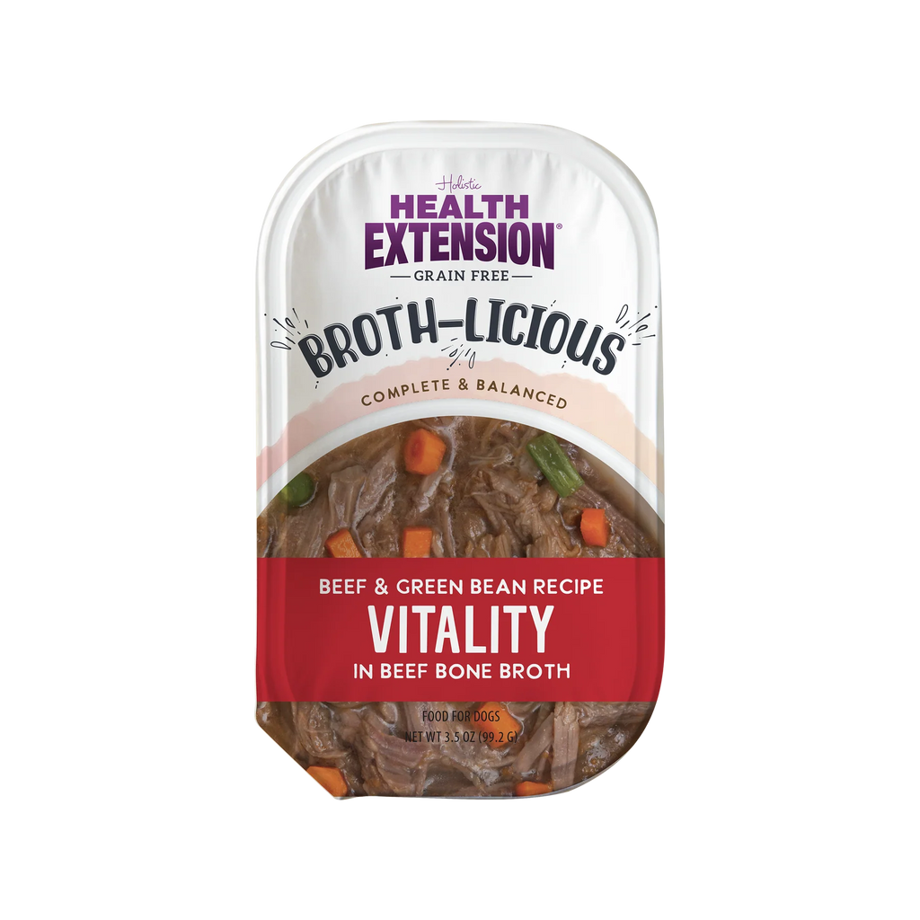 Health Extension's Broth-Licious Beef & Green Bean in Bone Broth Recipe Wet Dog Food