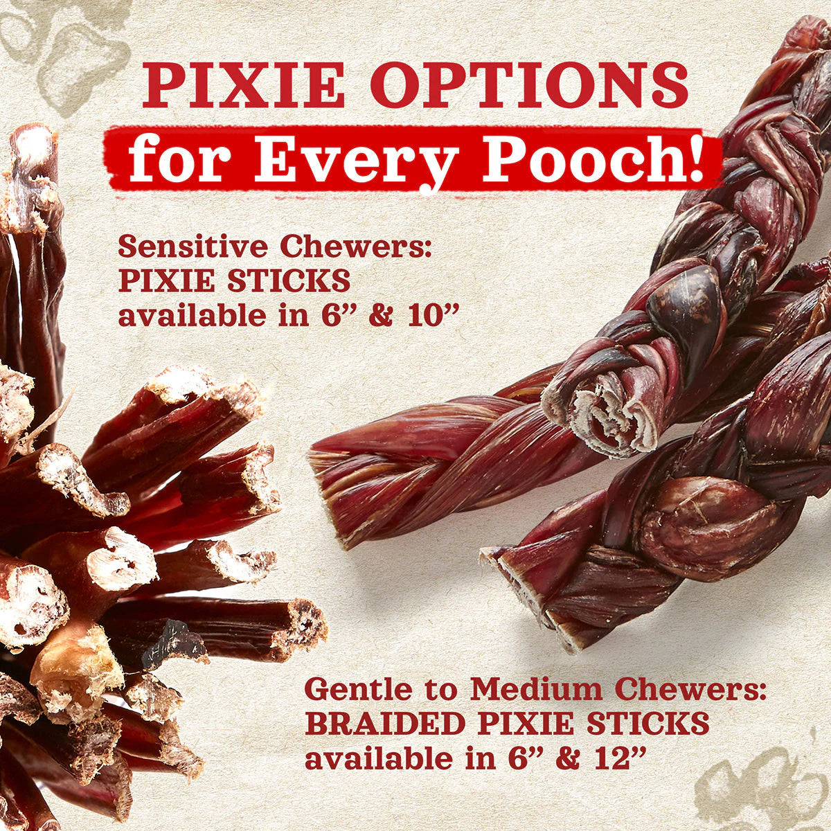 Natural Farm Pixie Bully Sticks Dog Treats