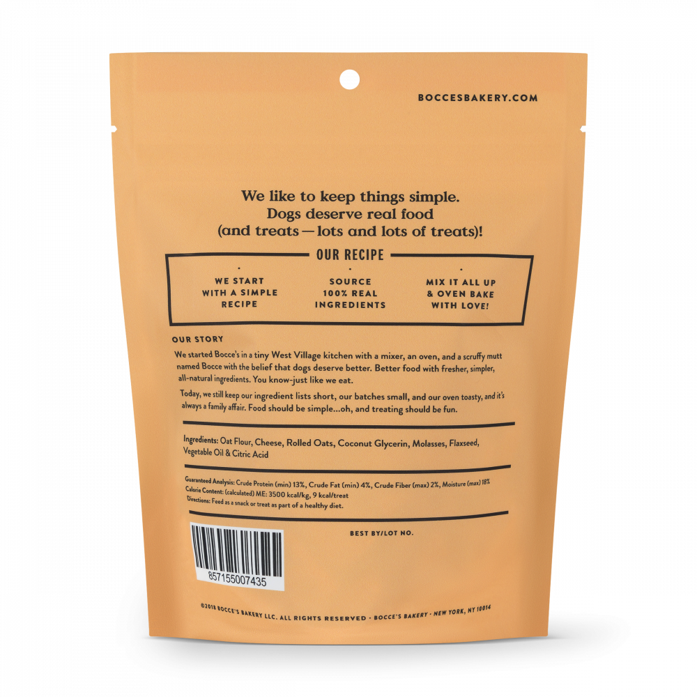 Bocce's Bakery Soft & Chewy Cheese Recipe Dog Treats