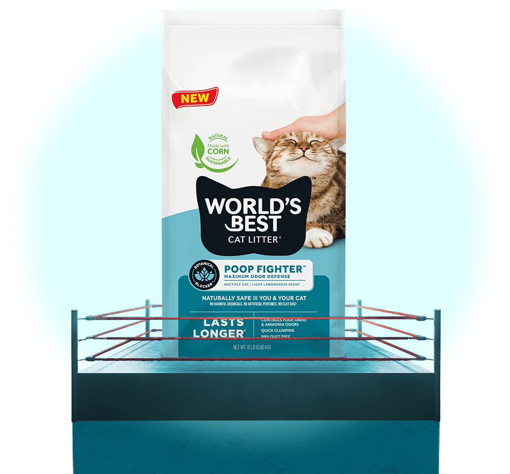World's Best Cat Litter Clumping Poop Fighter