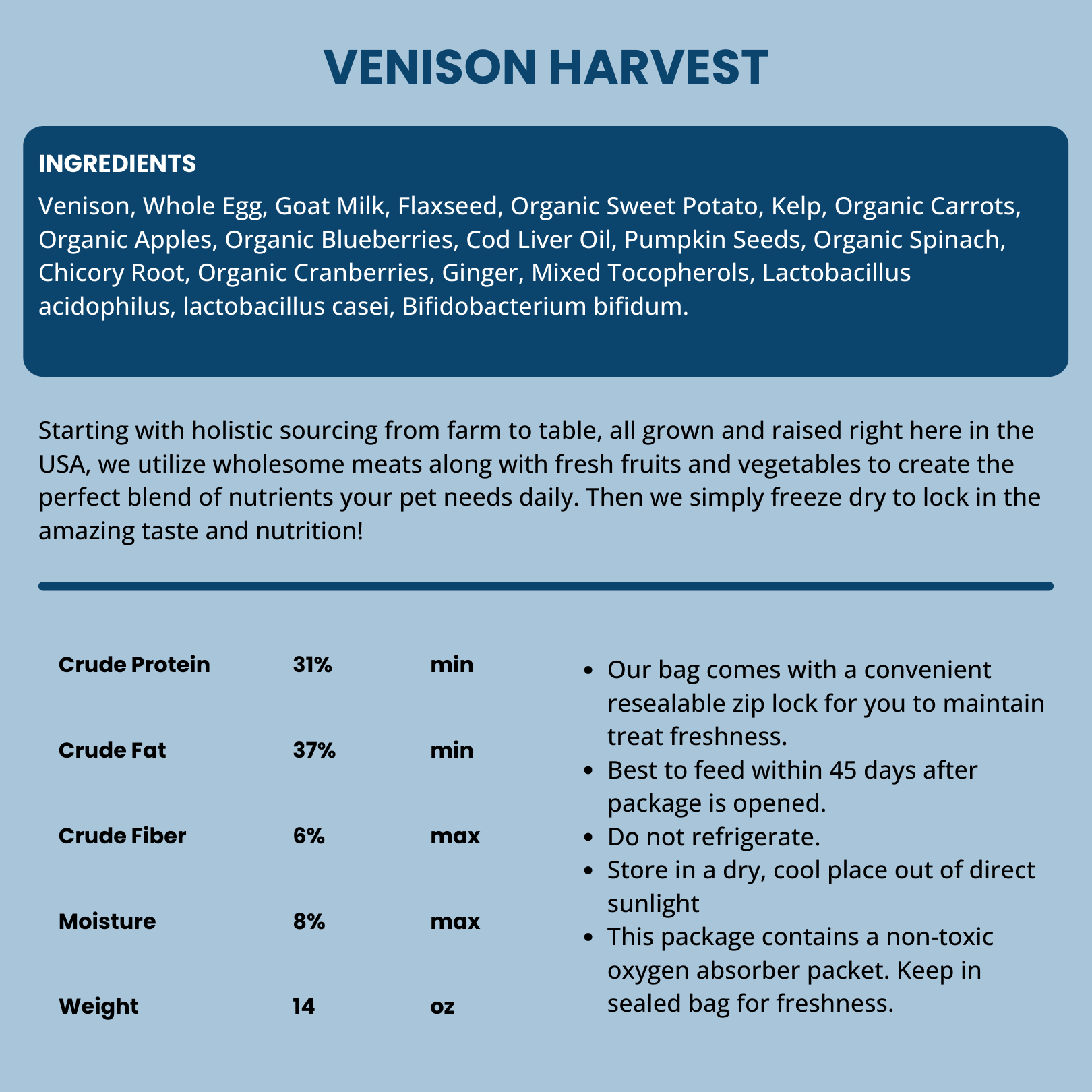 Shepherd Boy Farms Venison Harvest Freeze Dried Dog Food