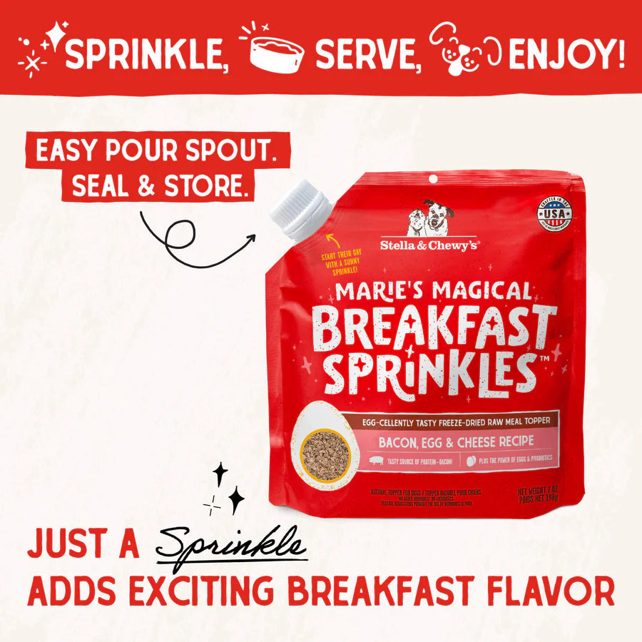 Stella & Chewy's Marie’s Magical Breakfast Sprinkles Bacon, Egg & Cheese