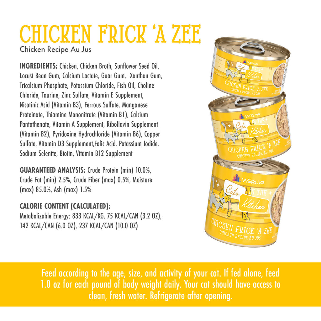Weruva Cats in the Kitchen Chicken Frick 'A Zee Canned Cat Food