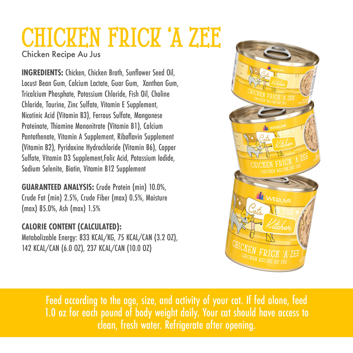 Weruva Cats in the Kitchen Chicken Frick 'A Zee Canned Cat Food