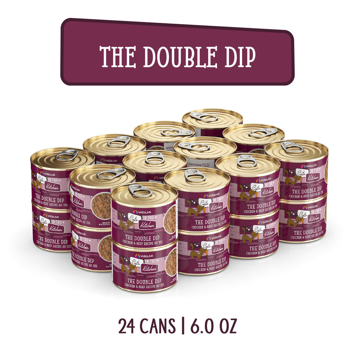 Weruva Cats in the Kitchen The Double Dip Chicken and Beef Recipe Au Jus Canned Cat Food