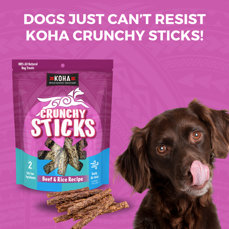 Koha Crunchy Sticks Beef & Rice Recipe