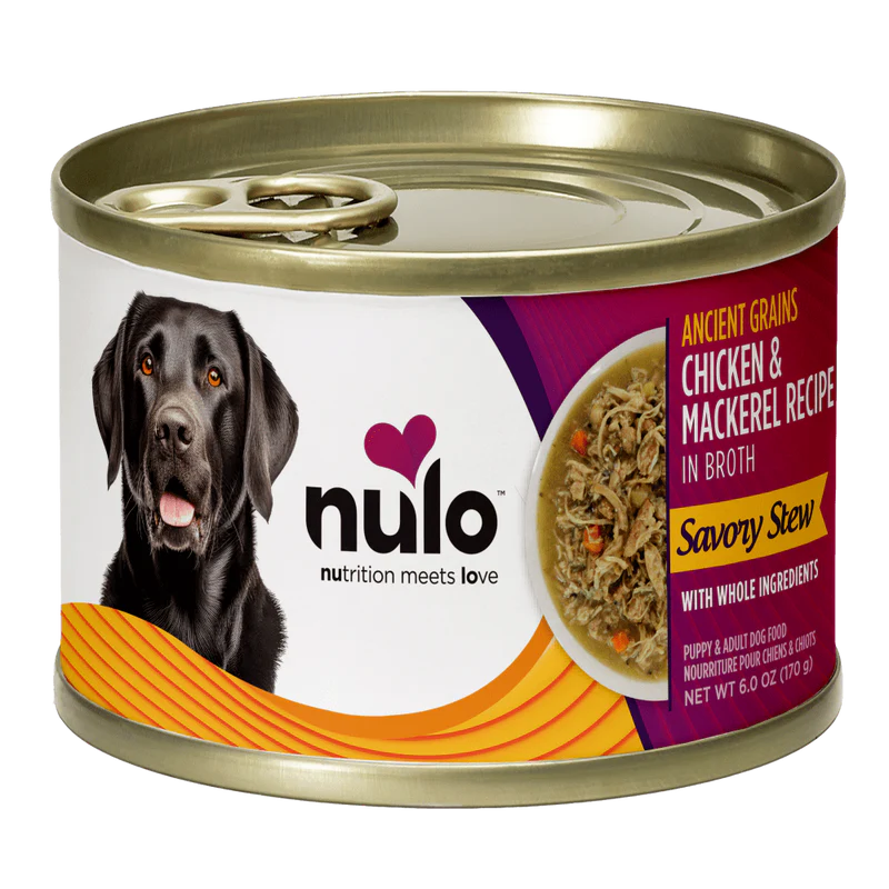 Nulo Ancient Grain Savory Stew Chicken & Mackerel Stew Recipe for Dogs