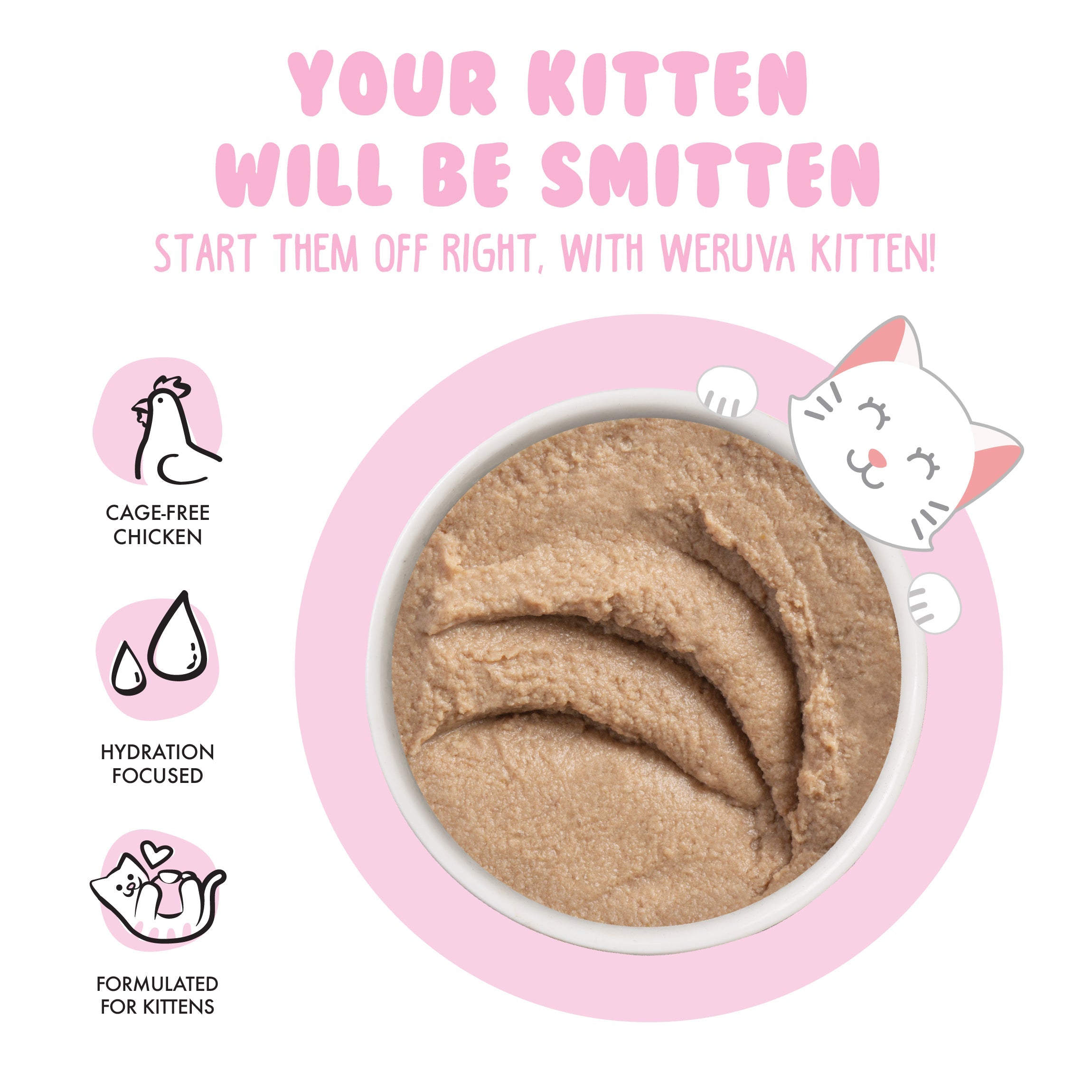 Weruva Kitten, Chicken Breast Formula in a Hydrating Purée