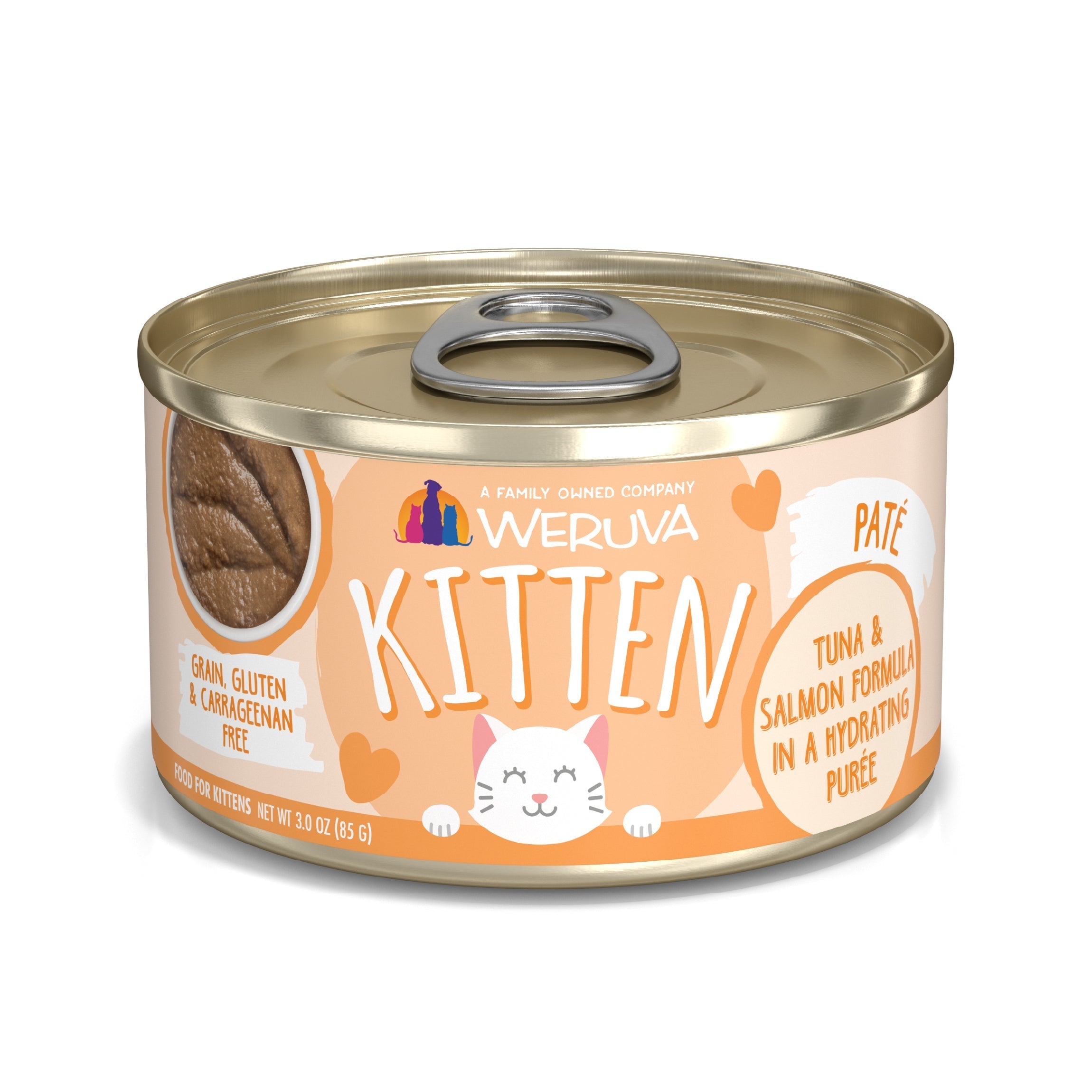 Weruva Kitten, Tuna & Salmon Formula in a Hydrating Purée