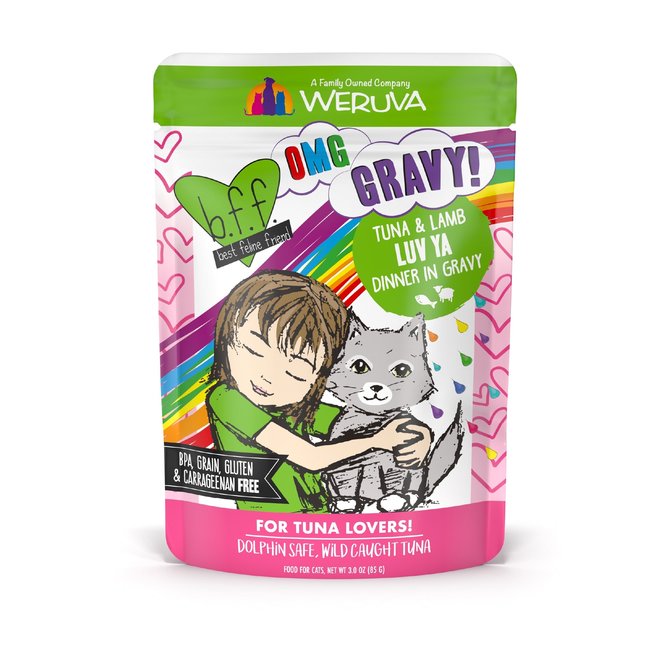 Weruva BFF Tuna & Lamb Luv Ya Recipe Pouches Wet Cat Food