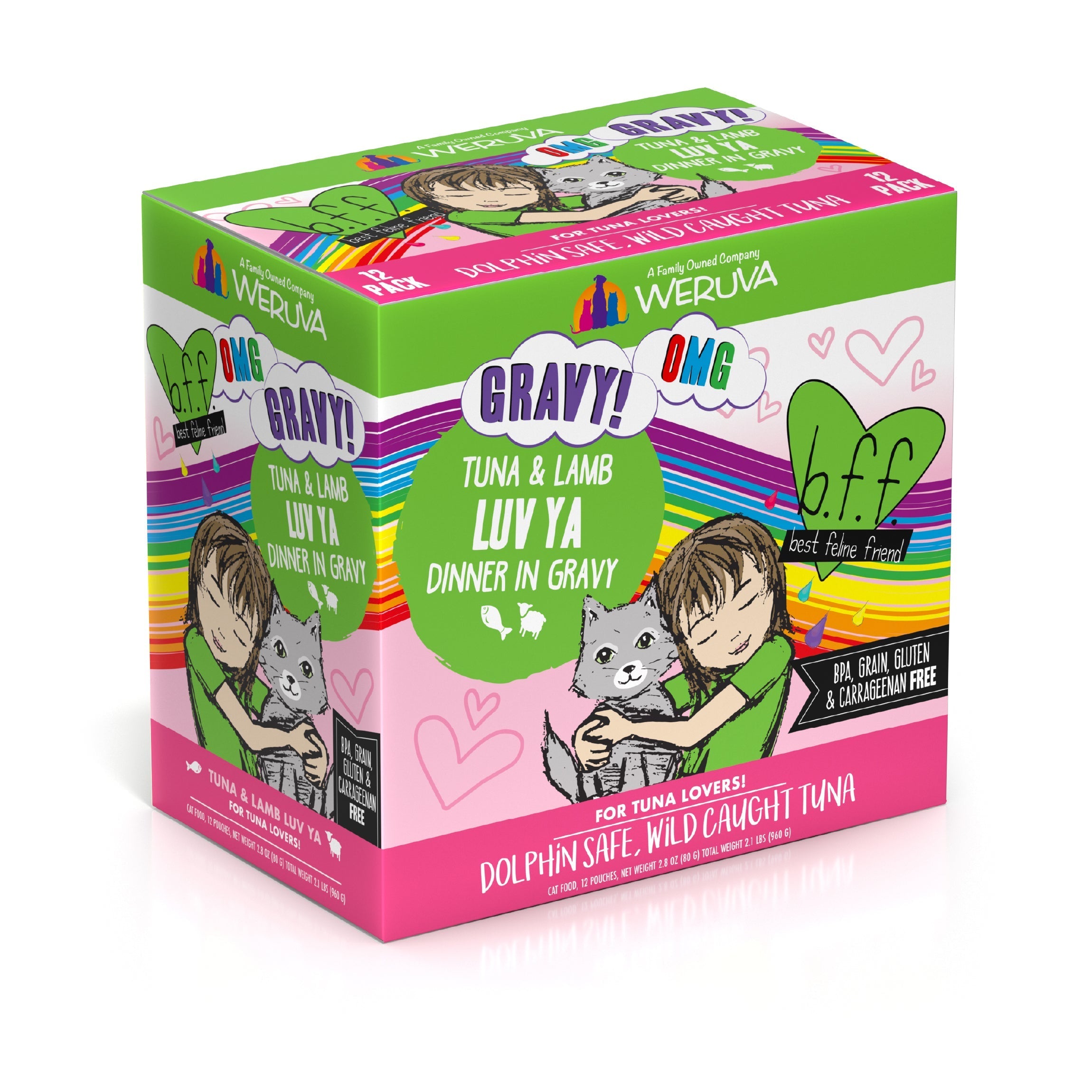 Weruva BFF Tuna & Lamb Luv Ya Recipe Pouches Wet Cat Food