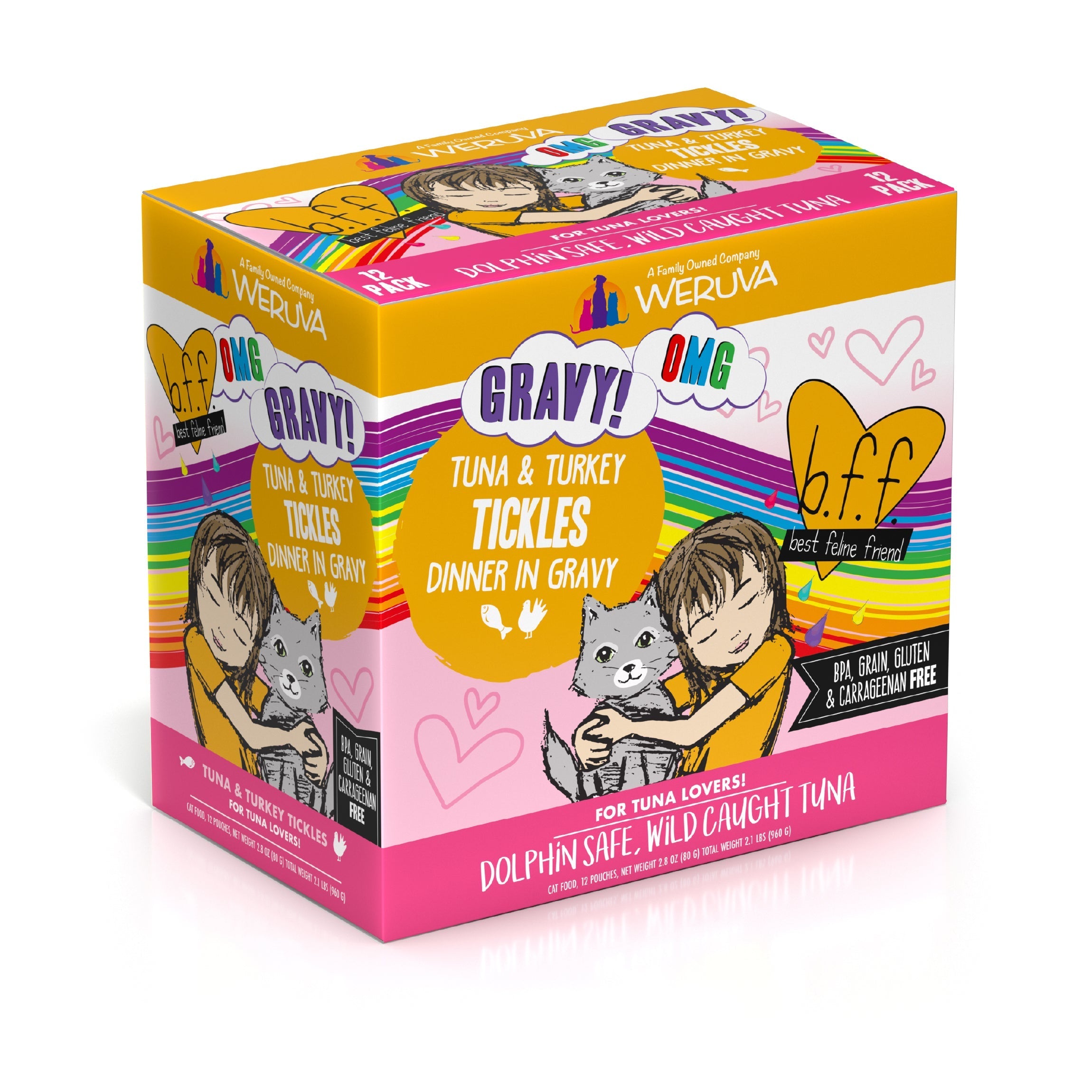 Weruva BFF Tuna & Turkey Tickles Recipe Pouches Wet Cat Food