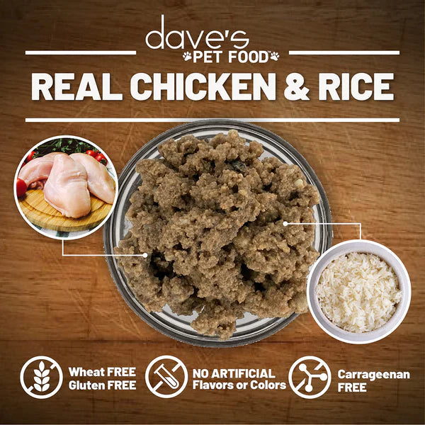 Dave's Restricted Diet Bland for Dogs – Chicken and Rice Wet Dog Food