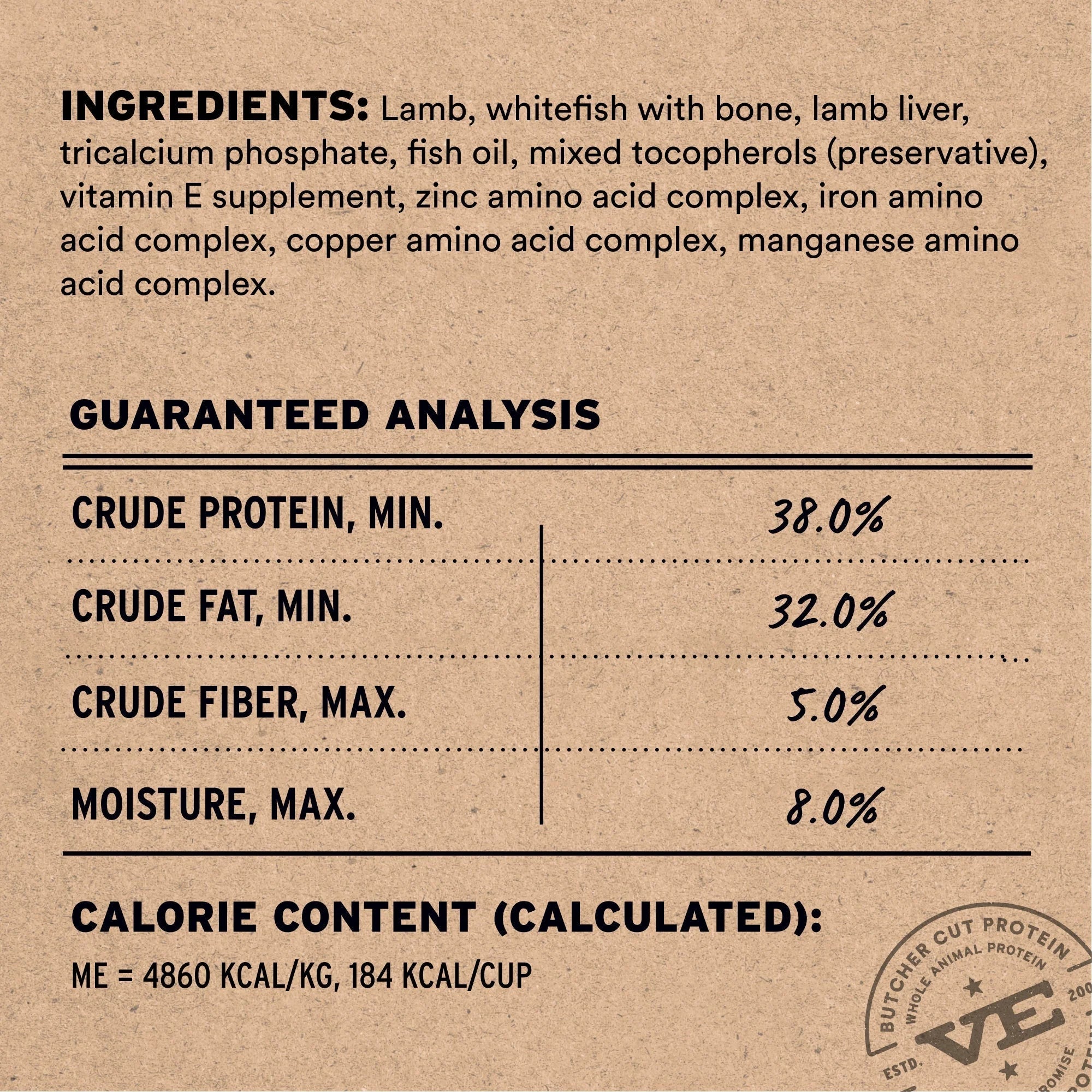 Vital Essentials Freeze-Dried Raw Protein Lamb & Whitefish Soft Nibs Meal or Mixer Dog Food