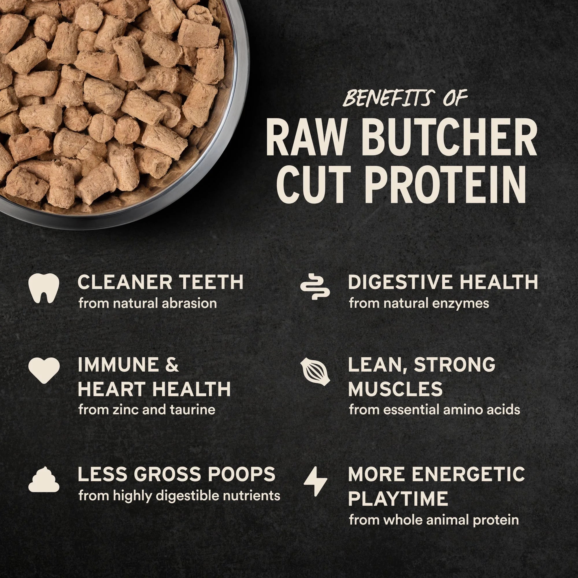 Vital Essentials Freeze-Dried Raw Protein Pork Soft Nibs Meal or Mixer Dog Food