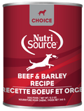 NutriSource® Beef & Barley Entrée Healthy Affordable Wet Dog Food