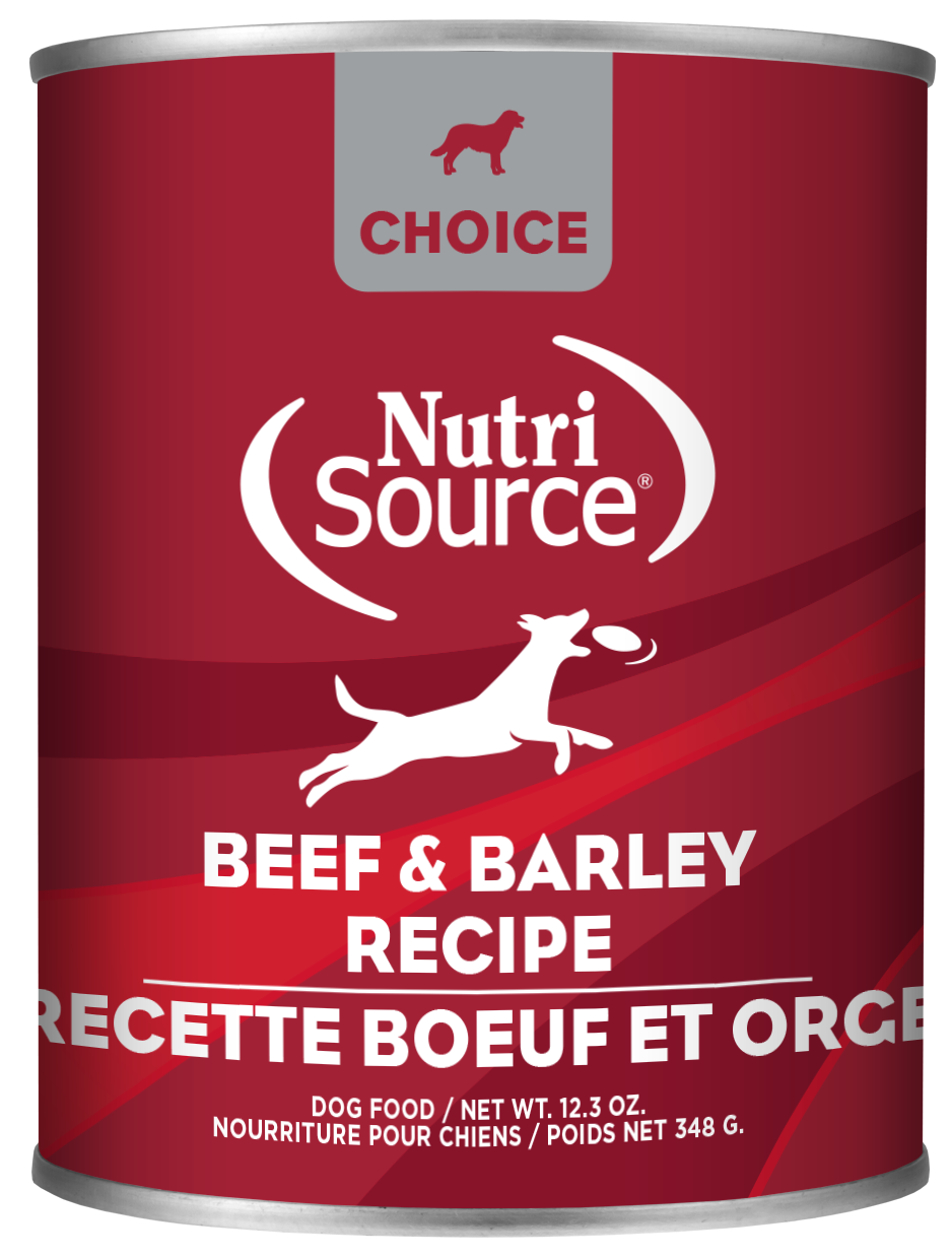 NutriSource® Beef & Barley Entrée Healthy Affordable Wet Dog Food