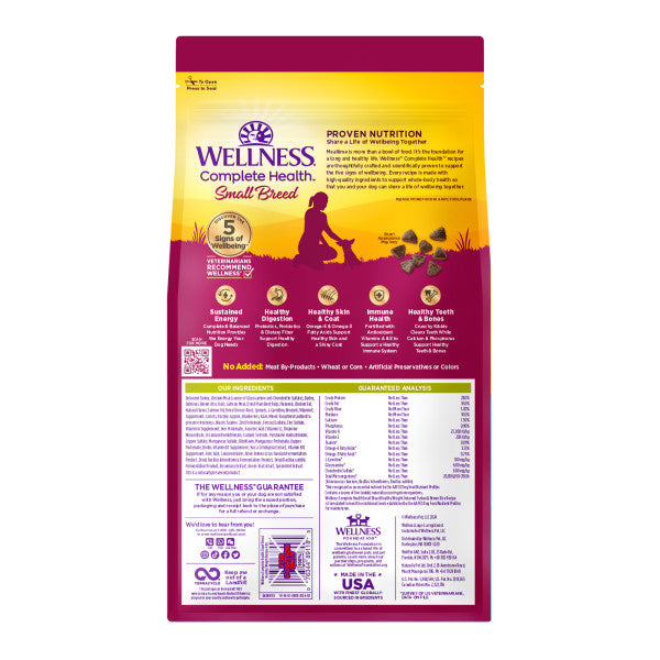 Wellness Complete Health Natural Small Breed Healthy Weight Turkey and Brown Rice Recipe Dry Dog Food