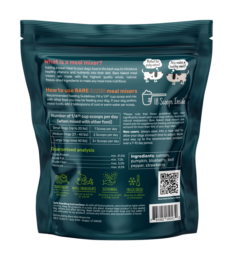 Bare Meal Mixers Salmon Mix for Dogs