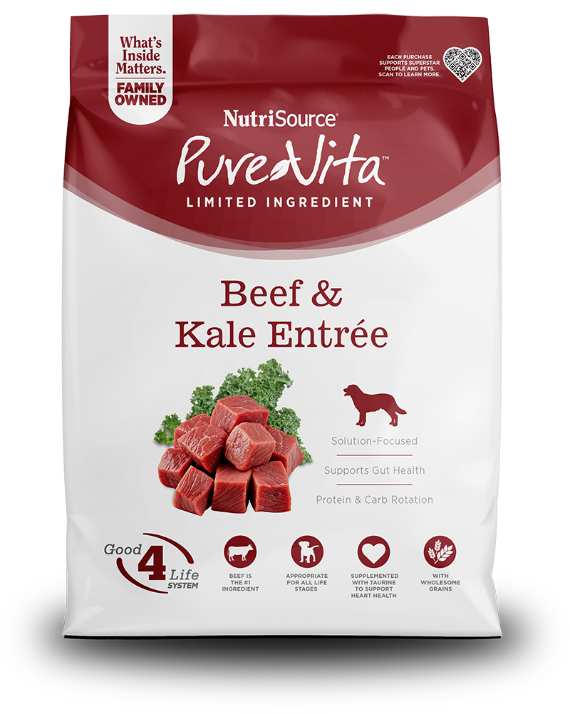 NutriSource Beef & Kale Entrée Limited Ingredient Dog Food