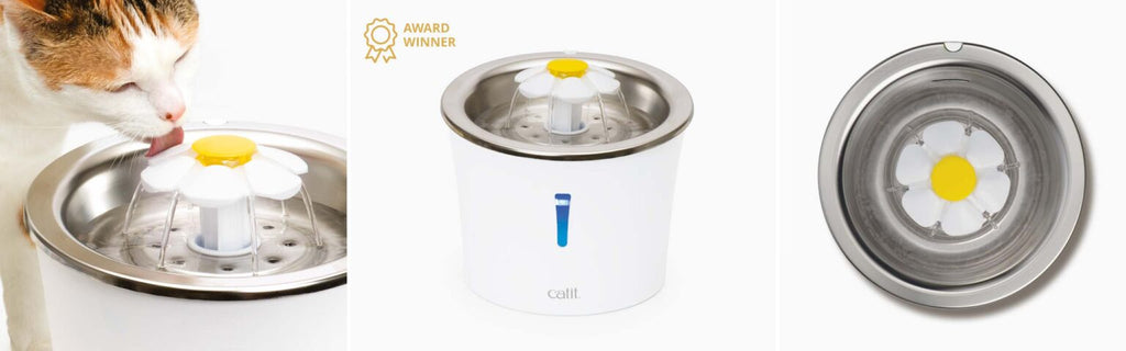 Catit Stainless Steel Flower Fountain