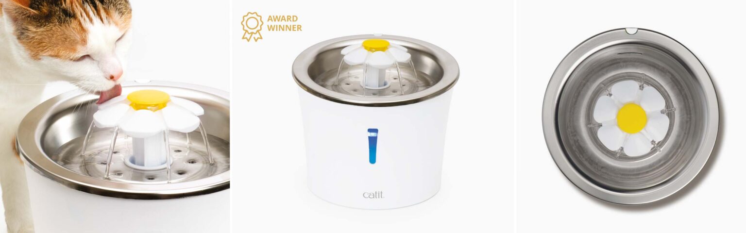 Catit Stainless Steel Flower Fountain