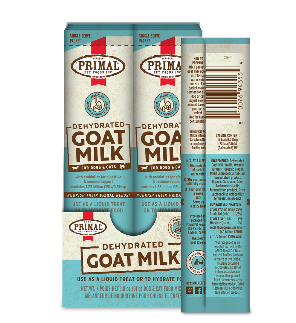 Primal Dehydrated Goat Milk for Dogs and Cats