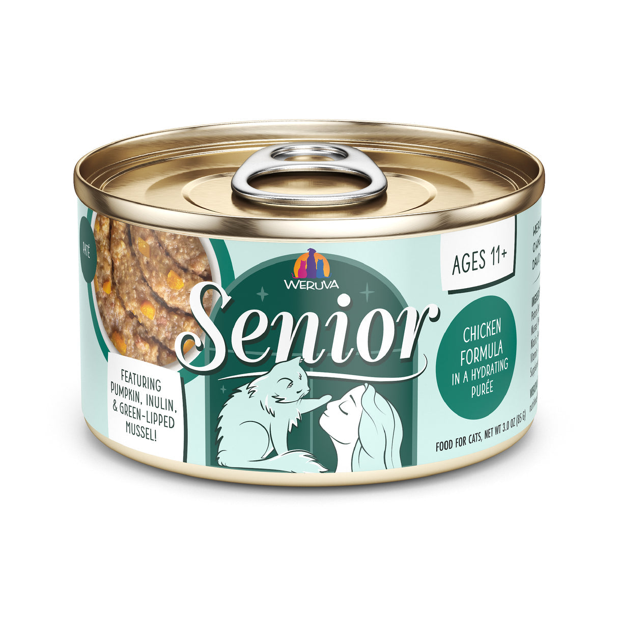 Weruva Cat Senior Chicken Formula in a Hydrating Purée Wet Cat Food